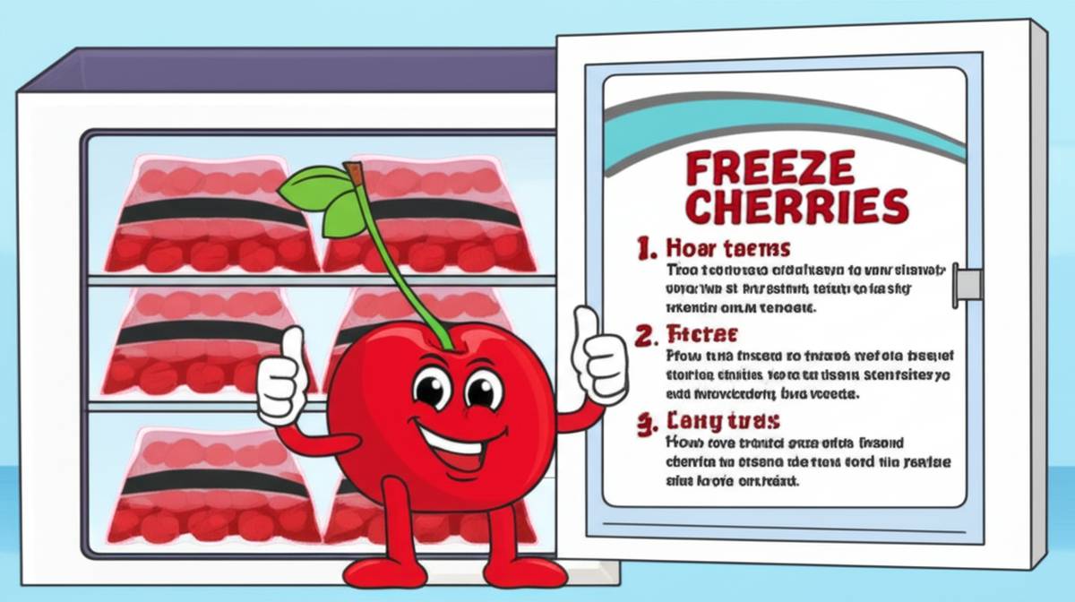 نگهداری طولانی مدت گیلاس در فریزر