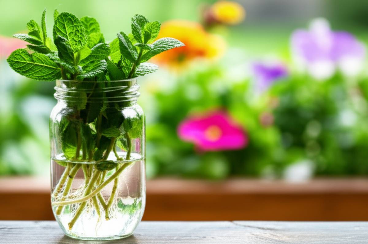 روش کاشت نعناع در آب