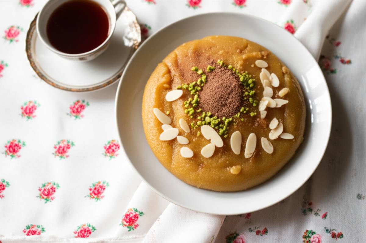 طرز تهیه حلوا برای 4 نفر