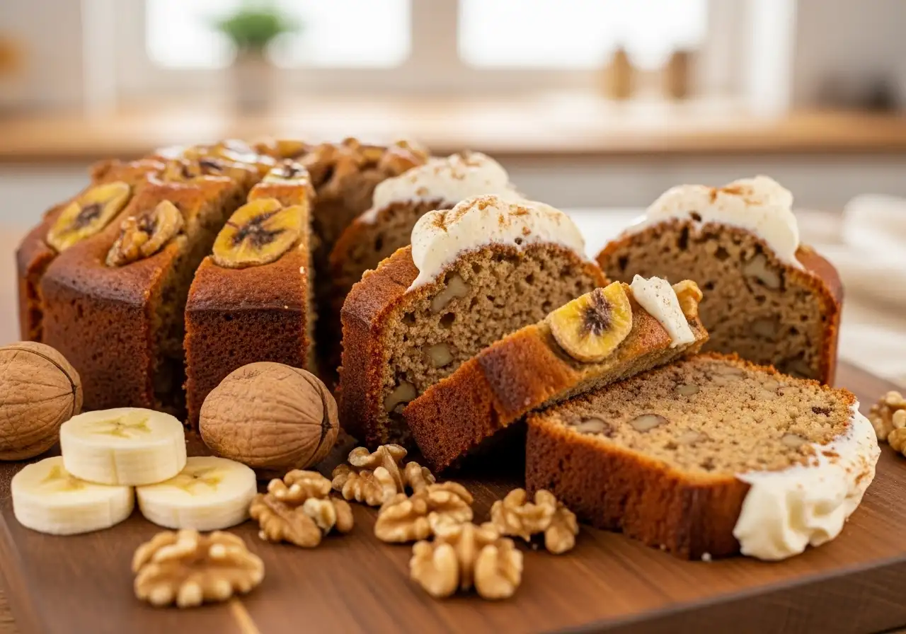 طرز تهیه کیک موز و گردو: راهنمای جامع برای یک شاهکار خانگی