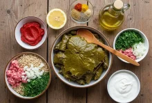 مواد لازم برای دلمه برگ مو: سفری به دنیای طعمهای بینظیر