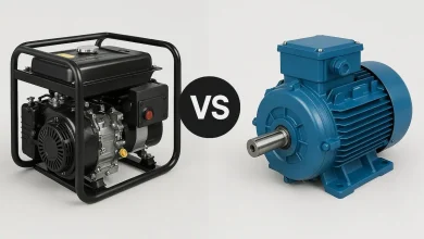 تفاوت‌های دیزل ژنراتور و موتور برق: راهنمای انتخاب منبع تغذیه مطمئن