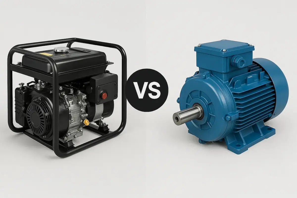 تفاوت‌های دیزل ژنراتور و موتور برق: راهنمای انتخاب منبع تغذیه مطمئن