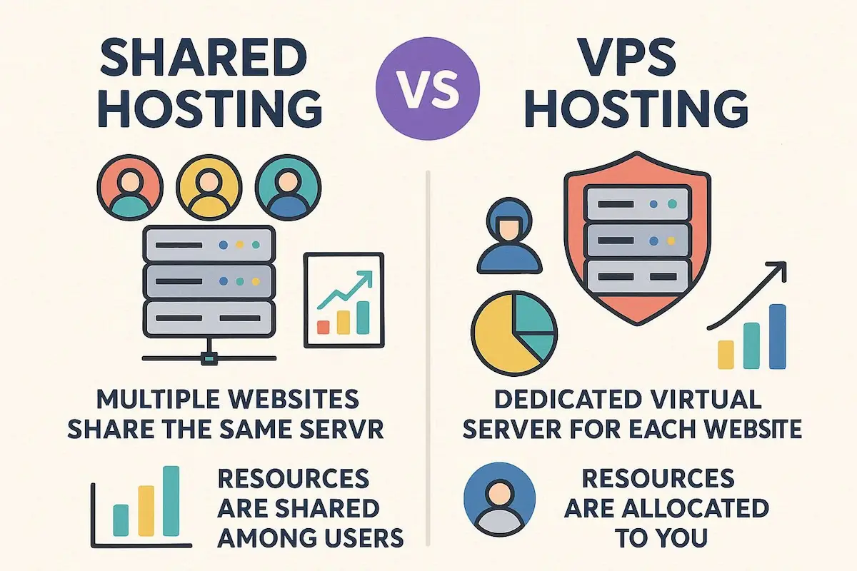 فرق هاست اشتراکی با VPS و تمامی نکات مربوط به آن