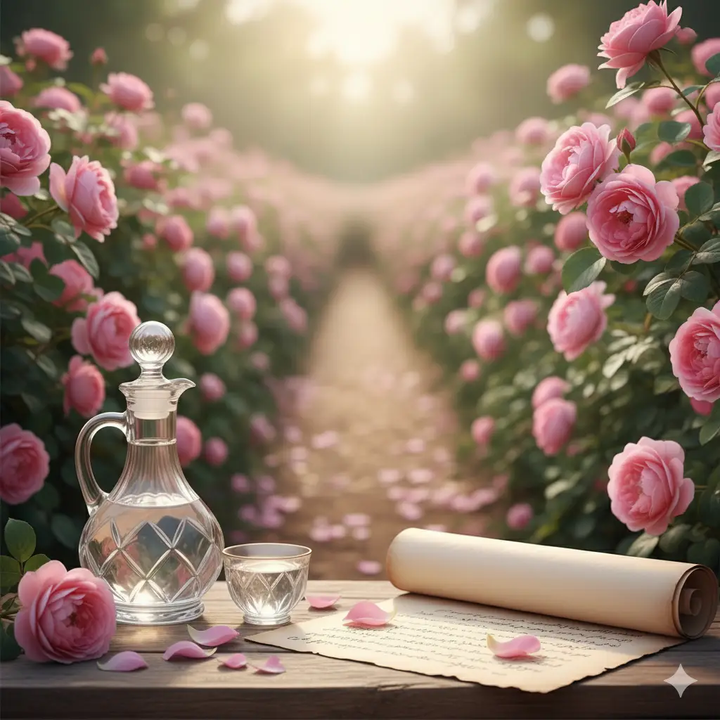 راهنمای کامل استفاده از گلاب برای تسکین تپش قلب و اضطراب